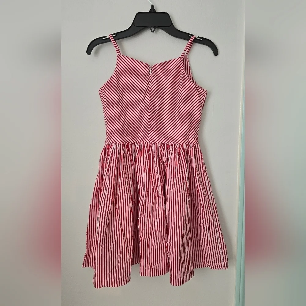 Gymboree red striped  dress size 10